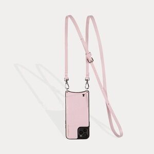 Pebble Leather Expanded Zip Pouch & Emma Crossbody Bandolier iPhone13